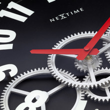 36cm NeXtime Modern Gear Metal Wall Clock